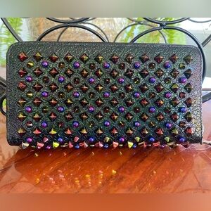 Christian Louboutin Studded Gorgeous Panettone Noir Wallet